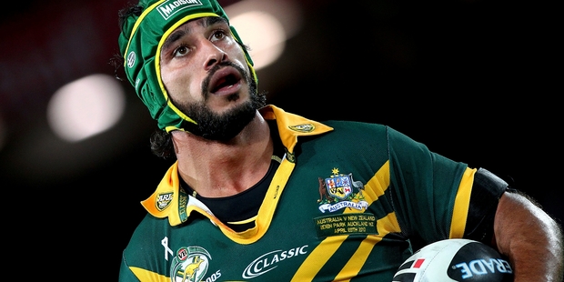 Kangaroos' Johnathan Thurston looks on. Photo / Photosport