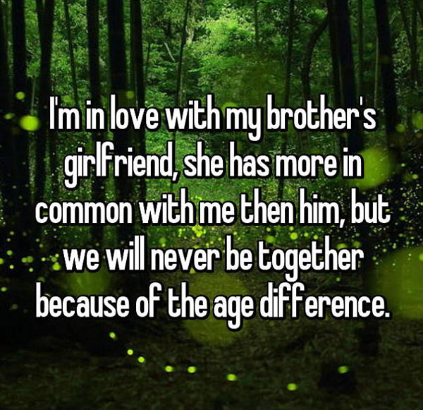 One man had learned to accept that he would never couple up with his brother's girlfriend. Photo / Whisper