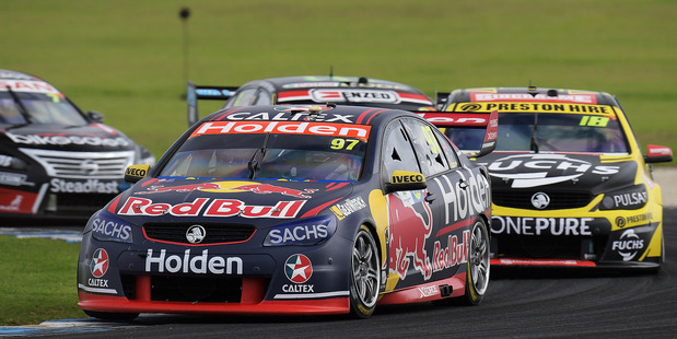 Shane van Gisbergen during race 6 for the Phillip Island 500. Photo / Getty Images