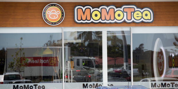Momotea in Lincoln Rd is the fourth store in a new Auckland franchise. It does Southeast Asian food and drink; it doesn't do English. Photo / Dean Purcell