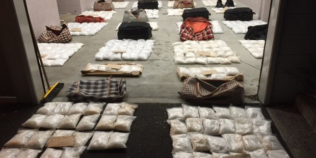 The largest methamphetamine haul in the country worth an estimated $448 million was found on Ninety Mile Beach and at Totara North in June last year.
PHOTO/SUPPLIED