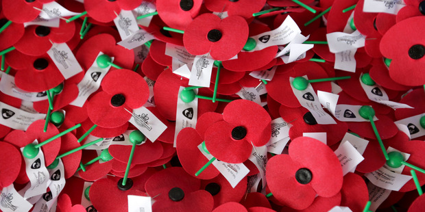 A delayed shipment from France is the reason why New Zealanders wear poppies on April 25th. Photo / Duncan Brown