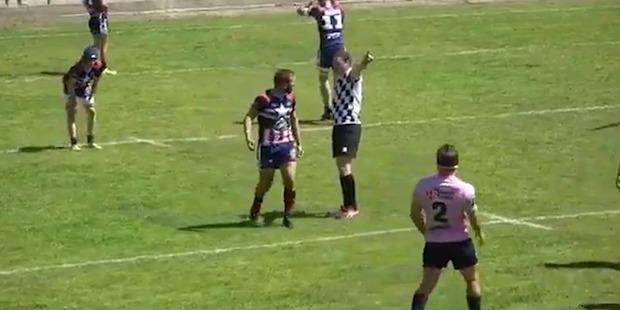 Angry rugby league player knocks out ref cold! Angry rugby league player knocks out ref cold!