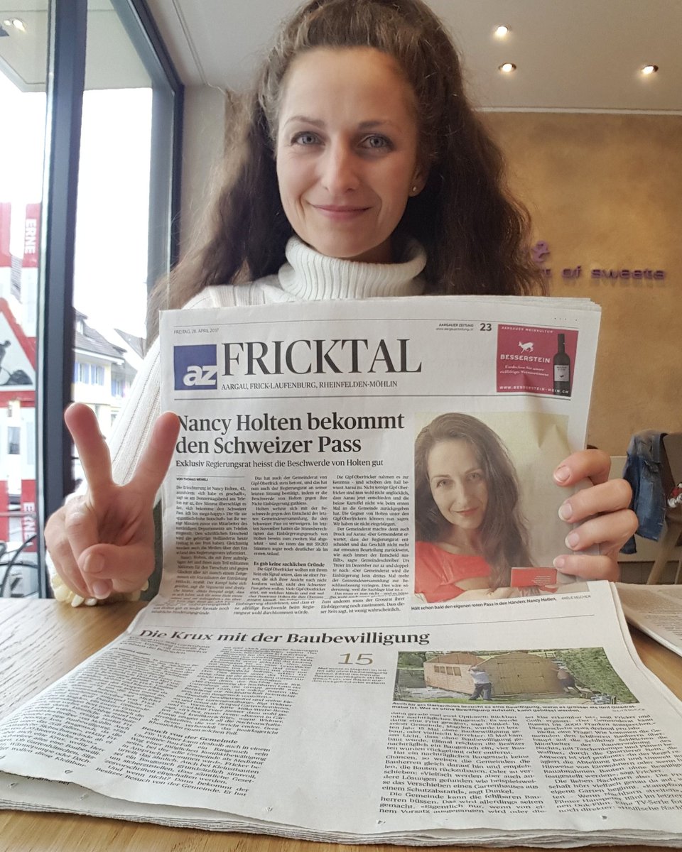 Nancy Holten celebrates the decision. Photo / Twitter, Nancy Holten