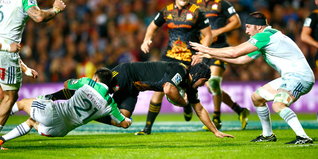 Charlie Ngatai's last Super Rugby game was against the Highlanders a year ago. Photo / Getty