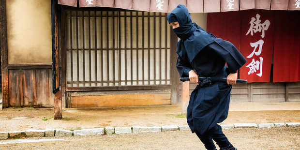 Ninja-seeking tourism officials in Japan recently undertook a recruitment-drive to try and secure more genuine warriors. Photo / Getty Images