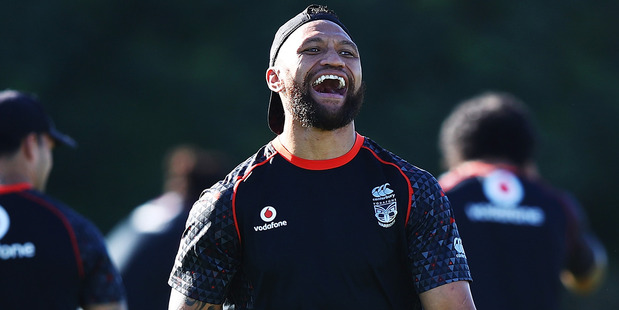 Veteran Warriors and Kiwis wing Manu Vatuvei will play for Tonga this weekend against Fiji in Sydney. Photo / Getty Images.