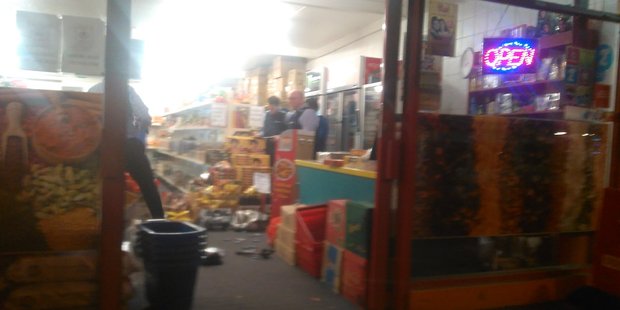 Police responded to an armed robbery at the Quality Food and Spices store in Cameron Rd, Tauranga.