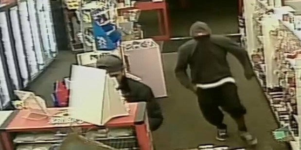 Two men entered the dairy and attempted to rob the attendant. Photo / Police