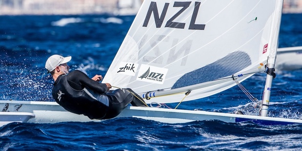 Sam Meech qualified for the medal race. Photo: Sailing Energy / World Sailing.