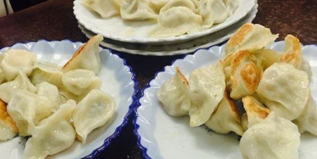 Plates of dumplings at Mr Zhou's in New Lynn. Photo / Instagram, rachaelbrown73