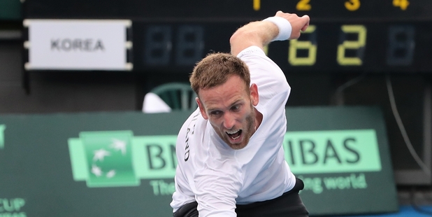 Michael Venus is edging his doubles ranking into the top 30. Photo / photosport.nz