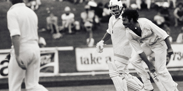 Australian fast bowler, Dennis Lillie in a Kerry Packer Cricket match held at Nelson Park in 1978. Photo / Hawke's Bay Today