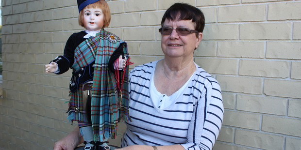 HANDMADE: Carol Prockter with her award winning handcrafted doll Jewel Eyes.
Photo: David Haxton / KAP040517DHdoll