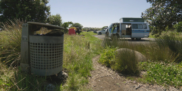 Residents have had a Gutsful of freedom campers. Photo / TVNZ