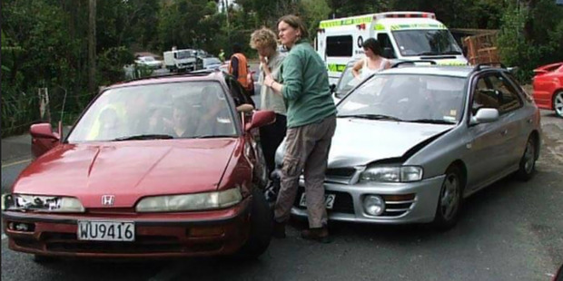 The scene of the 2006 car crash. Photo / Supplied