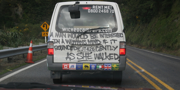 Wicked Campers is refusing to engage with Advertising Standards Authority complaints; ignoring at least 11 complaints against it in a year. Photo/File