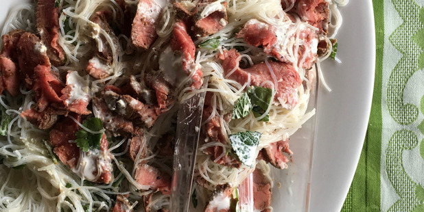 Beef fillet vermicelli.