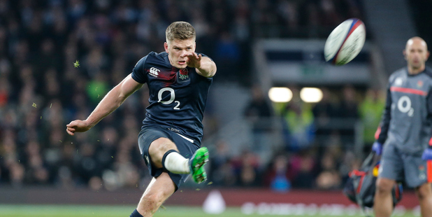 England's Owen Farrell. Photo / AP