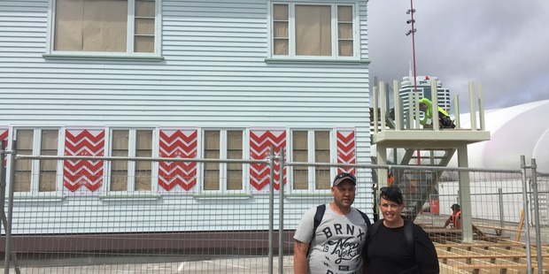 Jodie (left) and Debbie Kauhou "didn't really see the purpose" of the sculpture