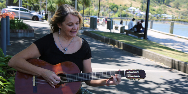 HEALING SOUNDS: Visiting German musician - and therapist - Anita Maria Althaus, who is performing in Whanganui.