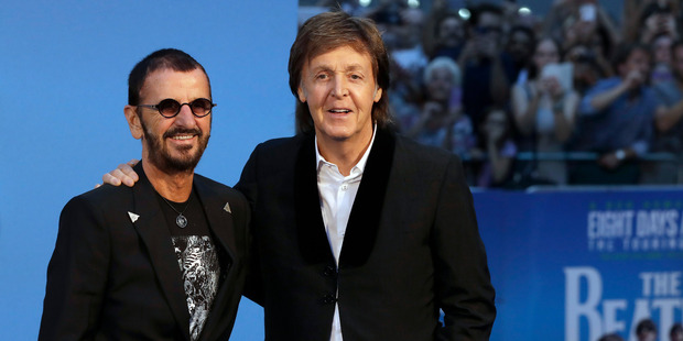 Ringo Starr and Paul McCartney. Photo / AP