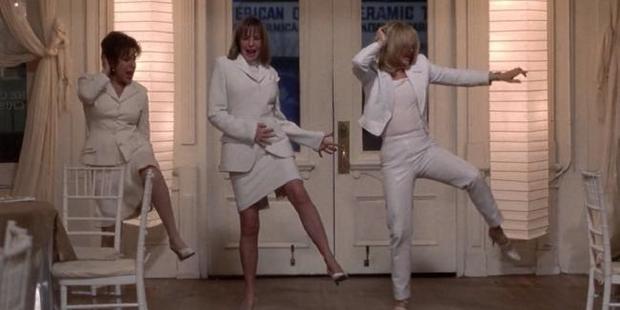 Nine's Julie Snook, Amber Sherlock and psychologist Sandy Rae in a scene from First Wives Club.
