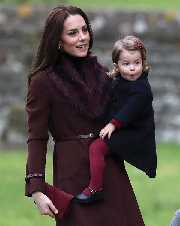 The Royal family chose to all wear red for Christmas. Photo / AO