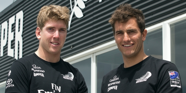 New boys Peter Burling and Blair Tuke.