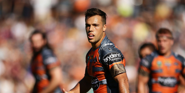 Luke Brooks of the Tigers. Photo / Getty