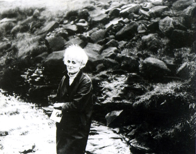 Myra Hindley is seen photographed by Ian Brady at an unknown location. Photo / Getty Images