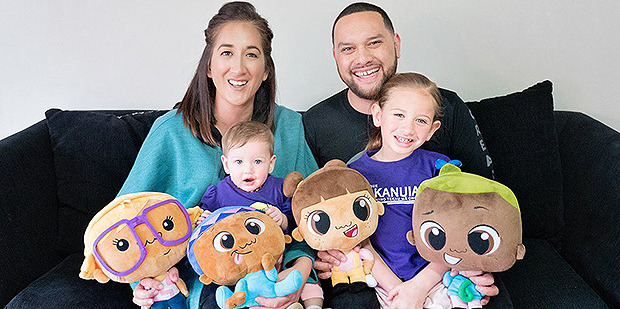 Loading Kristin Ross and Hohepa Tuahine have created Pipi Ma dolls that speak Te Reo Maori. Photo / Pipi Ma