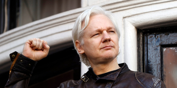 The US may look to press charges on Assange. Picture / AP