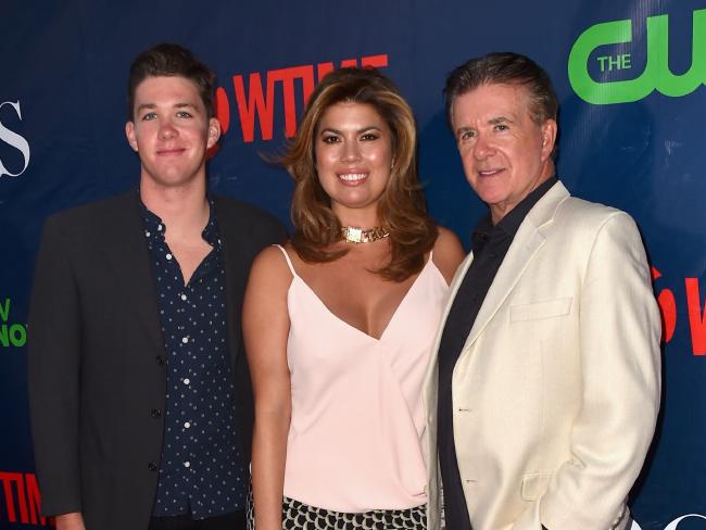 Carter Thicke, Tanya Callau and Alan Thicke. Photo/Getty Images