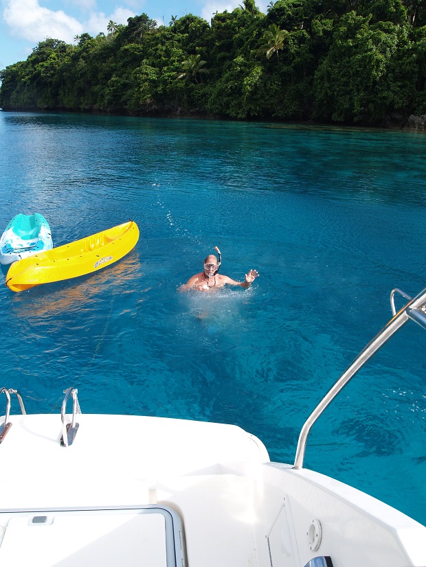 Swimming in Tonga. Photo / Lindsay Wright