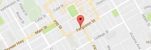 The crash happened at 8.20pm on Ferguson Street and involved one car. Photo / Google