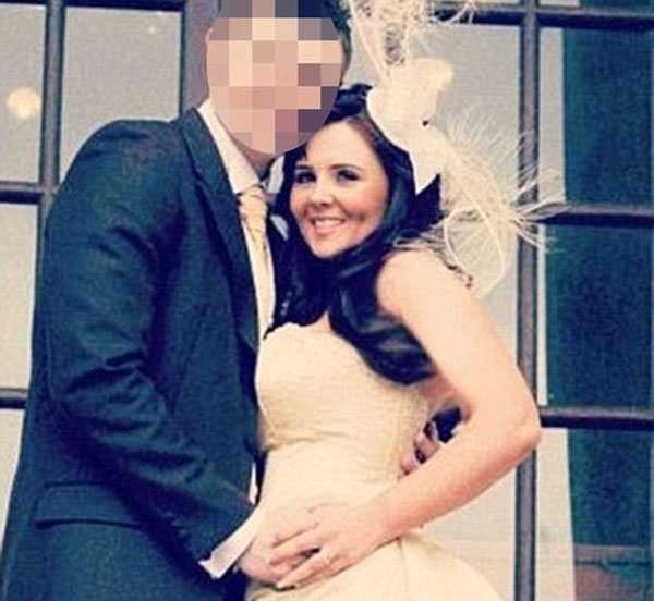 Rebecca, who is also an author and TV presenter, admits she feels huge amounts of guilt for her ex-husband, pictured on their wedding day in 2012. Photo / Instagram