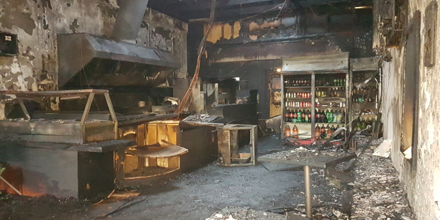 Yummy Takeaways on Broadway Stratford has been left gutted by a fire on Monday night. Photo: Ilona Hanne