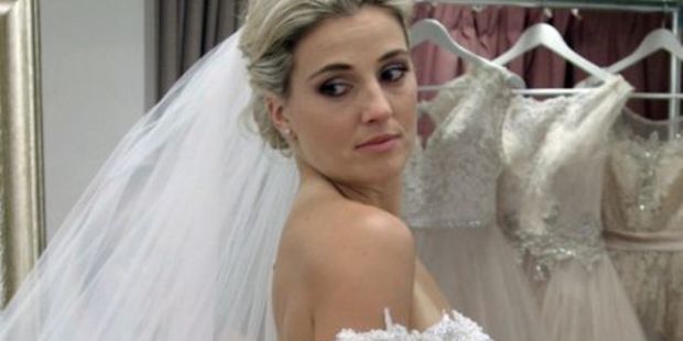 Flynn left viewers hanging when she said "maybe" to a dress on the show "Say Yes to the Dress". Photo / Supplied