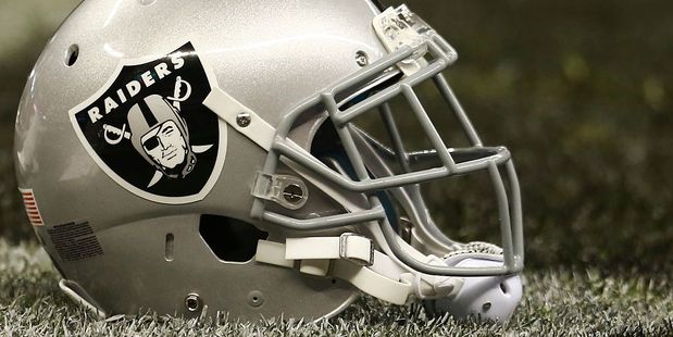 An Oakland Raiders helmet. Photo / Getty