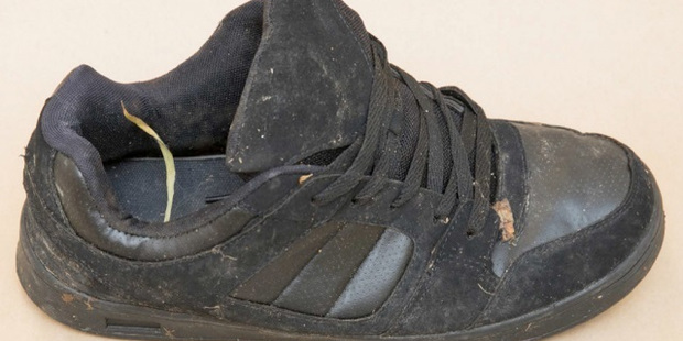 Police are trying to identify the owners of several clothing items, including this shoe. Photo / NZ Police