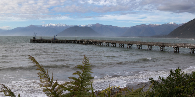 The temperature in Westland has managed to pass the 20C mark only once so far this year. Above, the wharf at Jackson Bay. Photo / Mark Mitchell