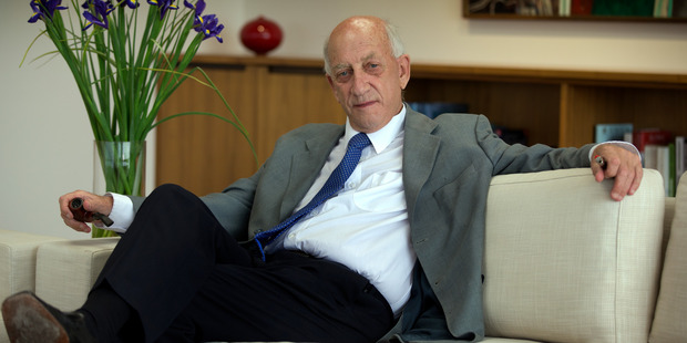 Sir Bob Jones said it was unbelievable that begging was allowed in New Zealand today. Photo / Brett Phibbs