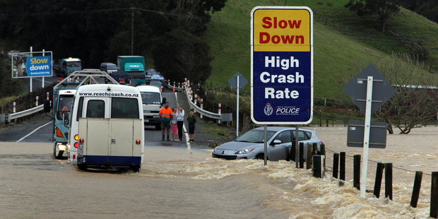 Northland could see more floods and storm damage such as this at Lemons Hill in 2014.