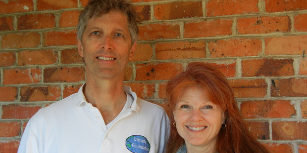 Climate Foundation founder Dr Brian Von Herzen and director Rebecca Truman. Photo / Mike Barrington