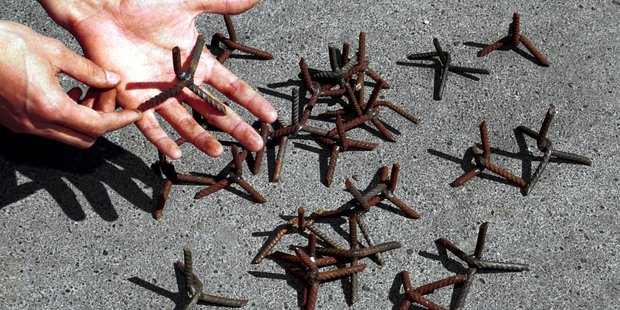 Someone has twice thrown nails onto State Highway 1 near Blenheim, causing multiple punctures. Photo / Getty Images