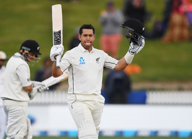 Ross Taylor wasn't tongue-tied after posting his 16th test century in Hamilton. Photo / Photosport