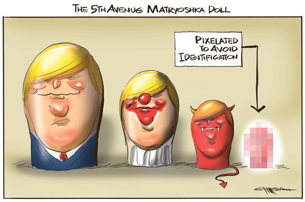 The 5th Ave matryoshka Doll. Cartoon / Rod Emmerson