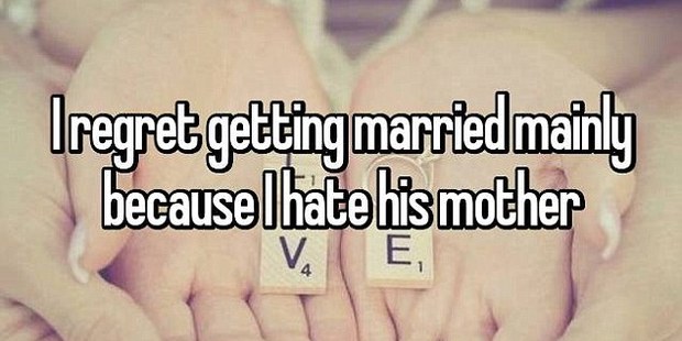 This woman didn't seem to have a problem with her husband - but rather her mother-in-law. Photo / Whisper.com