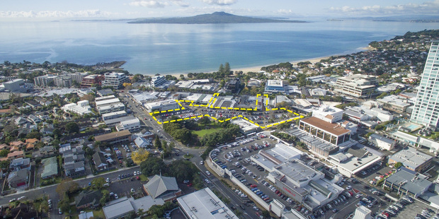 Public consultation opened this week on the proposed change of use for the Anzac Street car park in Takapuna. Photo: Supplied